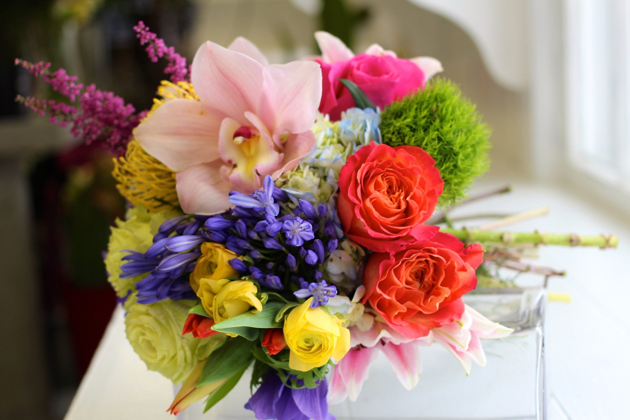 bright flower bouquets